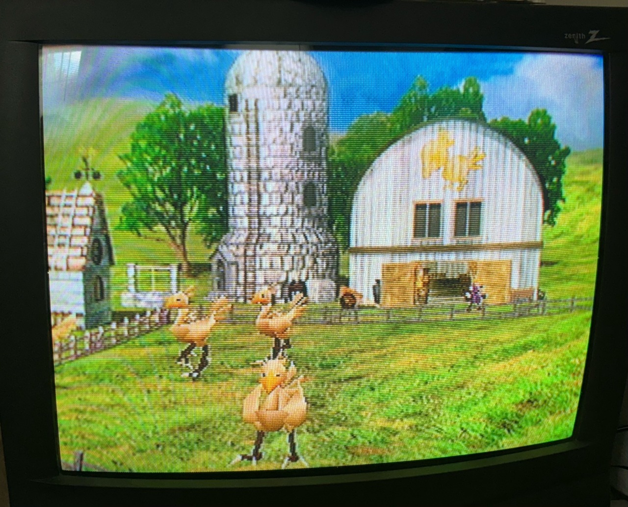 Cloud at the chocobo farm