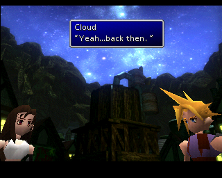 Cloud and Tifa remember together